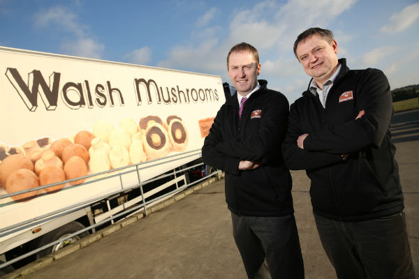 Padraic OLeary MD Walsh Mushrooms  Vitali Shastak Production Manager Walsh Mushrooms Golden Ltd